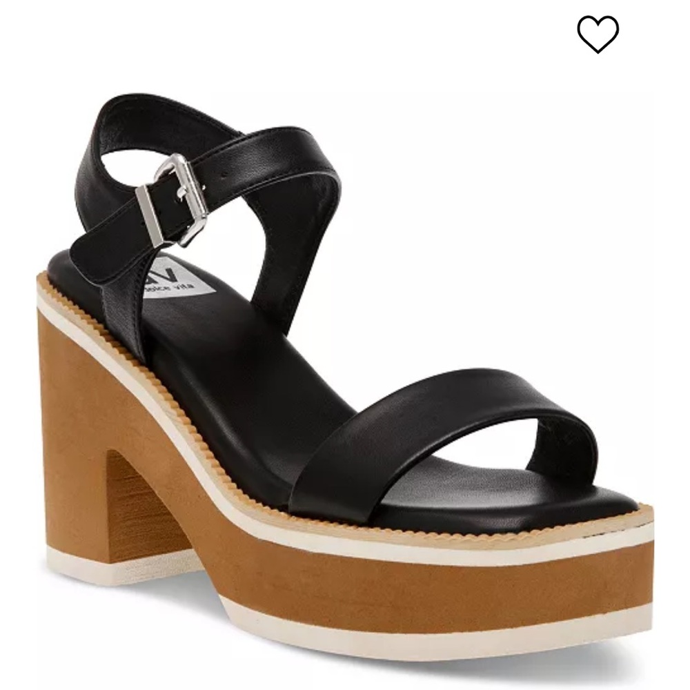 DV by Dolce Vita Black & Brown Platform Sandals